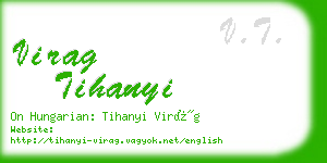 virag tihanyi business card